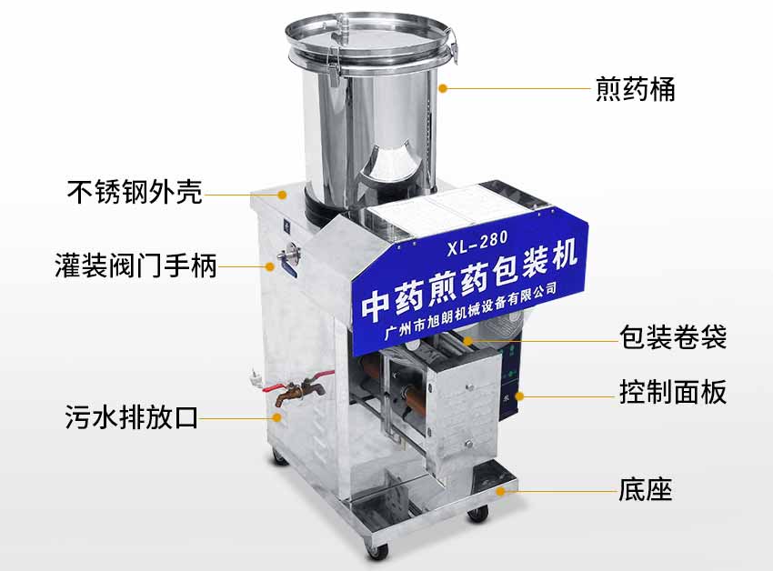 中藥煎藥包裝機結(jié)構(gòu)